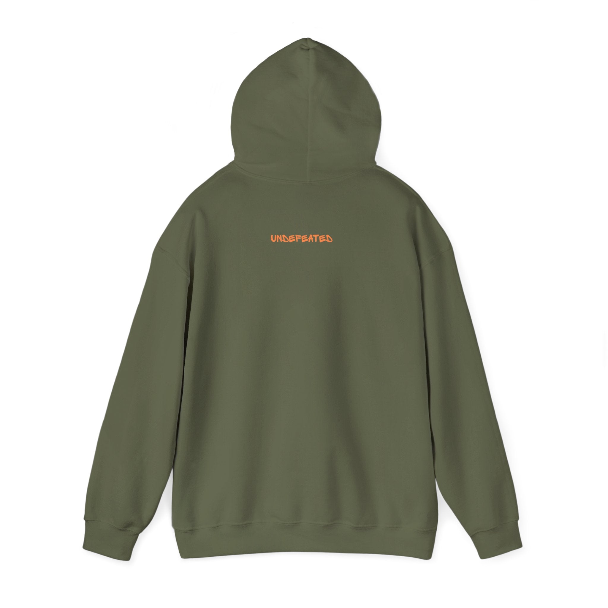🟢 OutKast “Undefeated Vibes” Hoodie – Military Green Edition