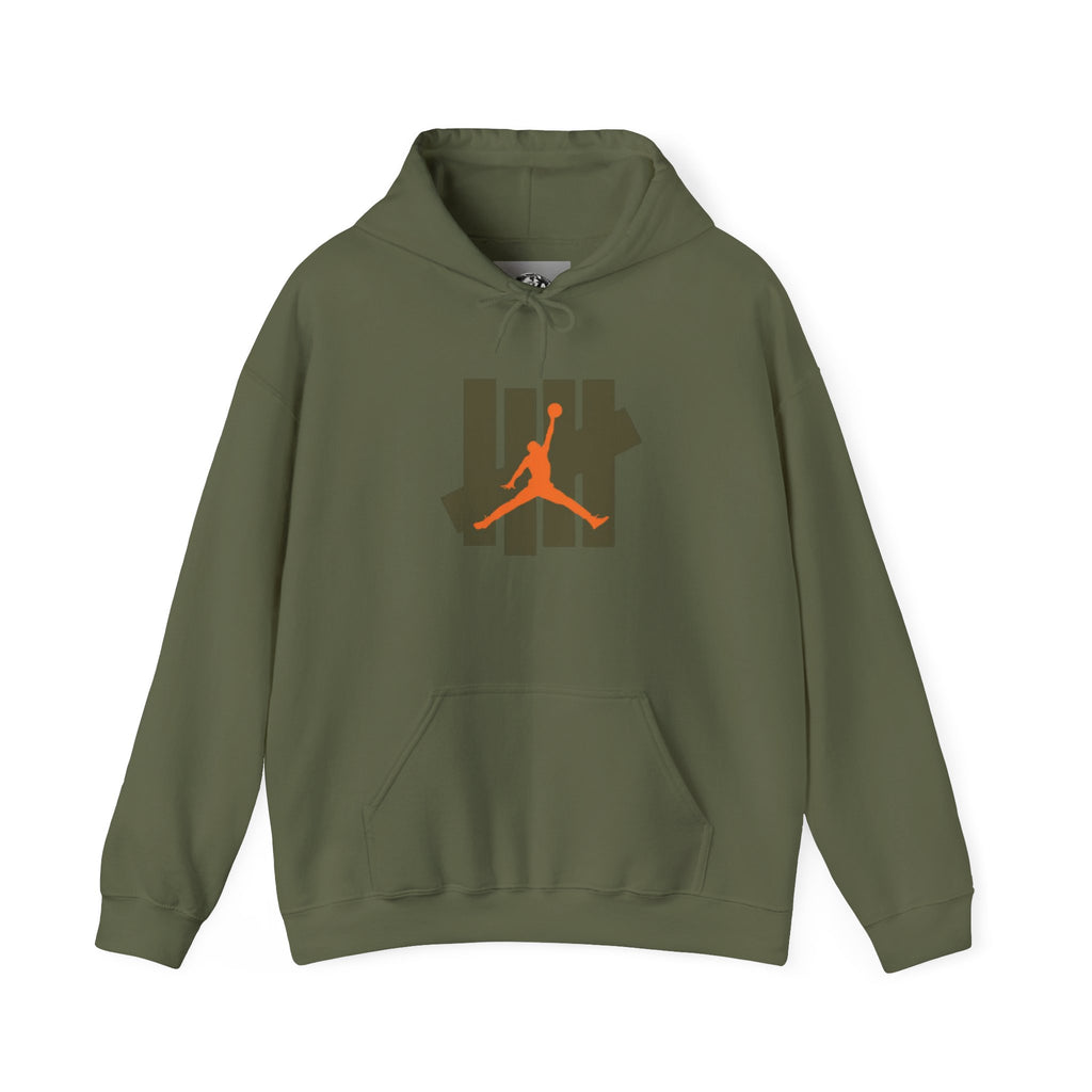 🟢 OutKast “Undefeated Vibes” Hoodie – Military Green Edition
