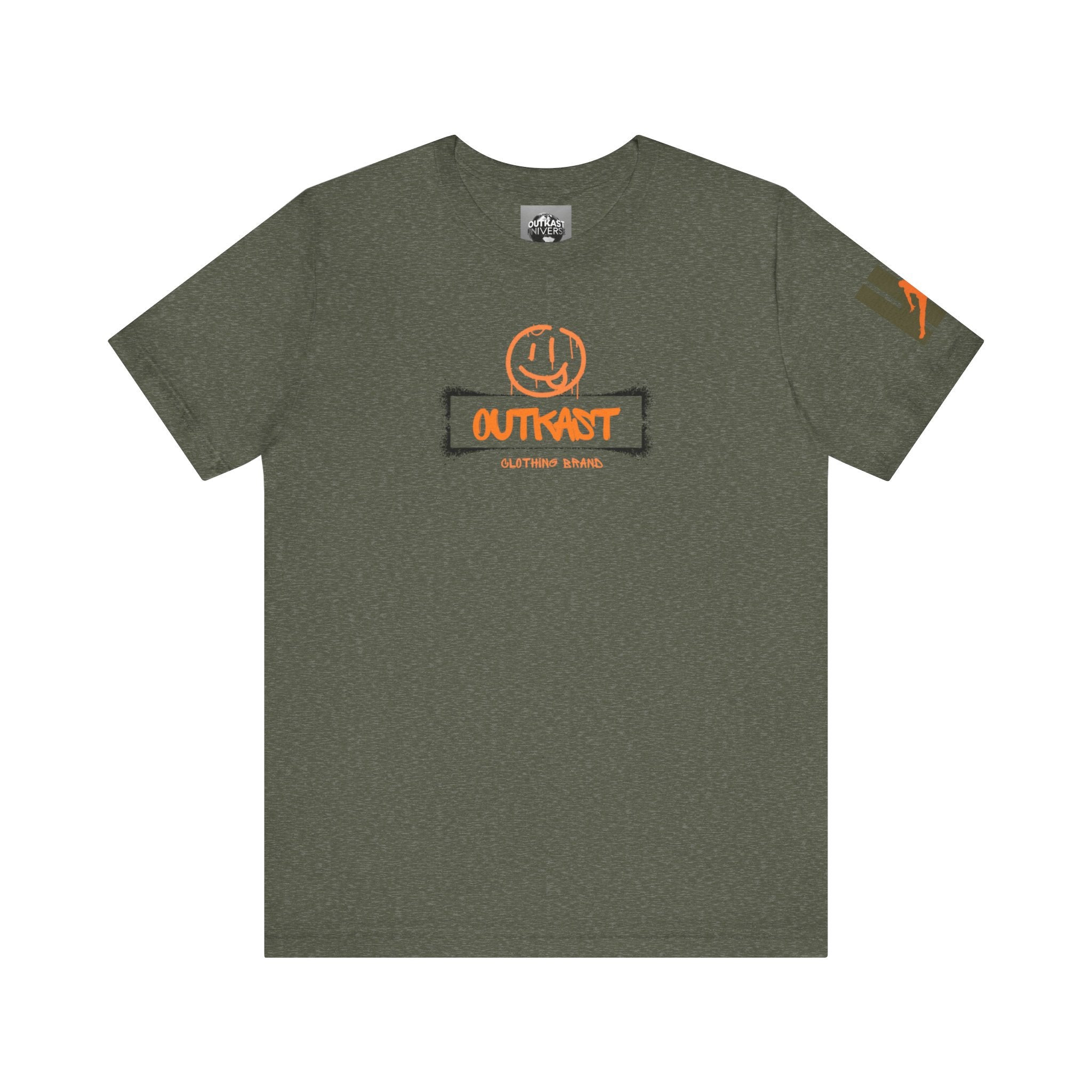 🟢 OutKast "Undefeated Energy" Tee – Military Green Edition
